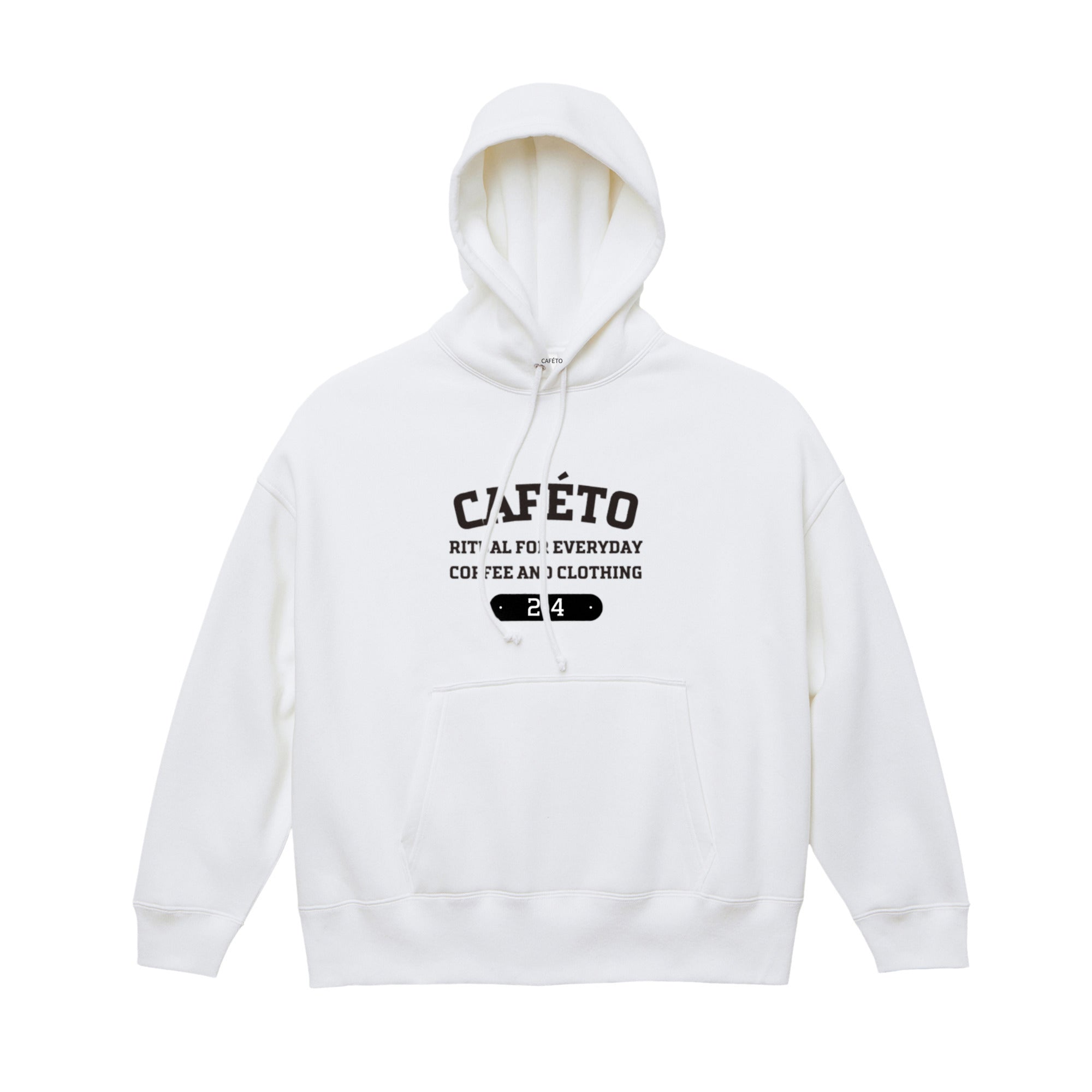 CAFÉTO HOODIE No1 white image