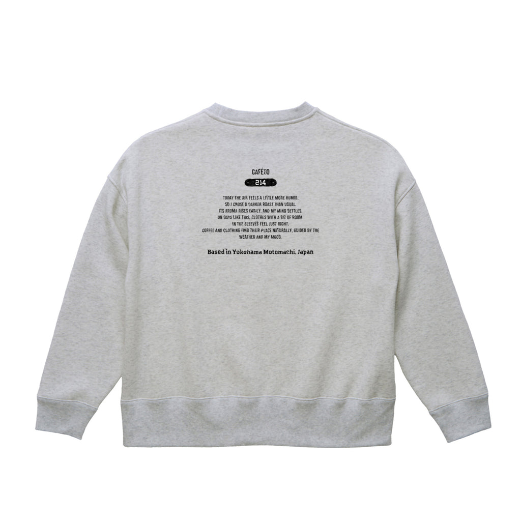 CAFÉTO SWEAT SHIRT No1　 ash image