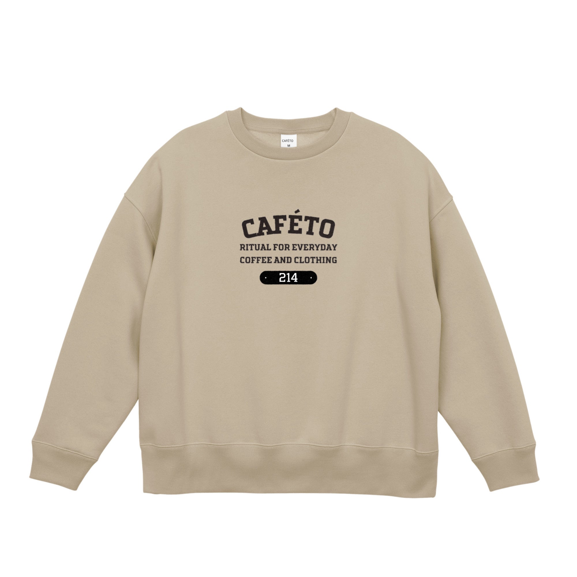 CAFÉTO SWEAT SHIRT No1　 sand-beige image