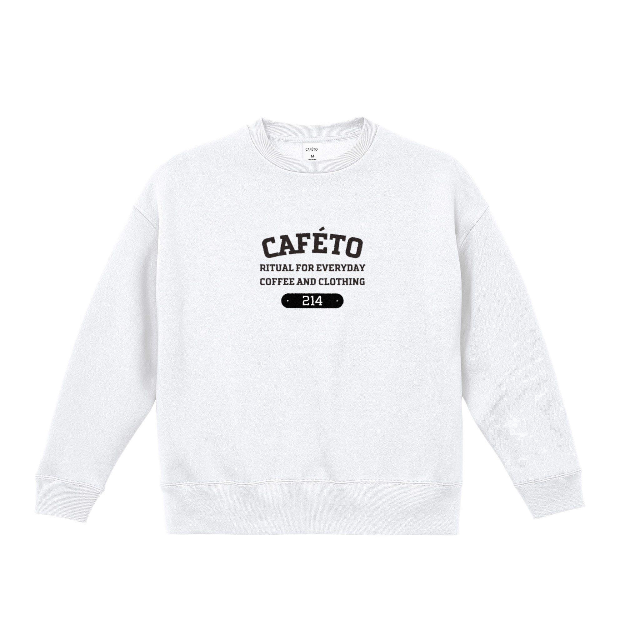 CAFÉTO SWEAT SHIRT No1　 white image