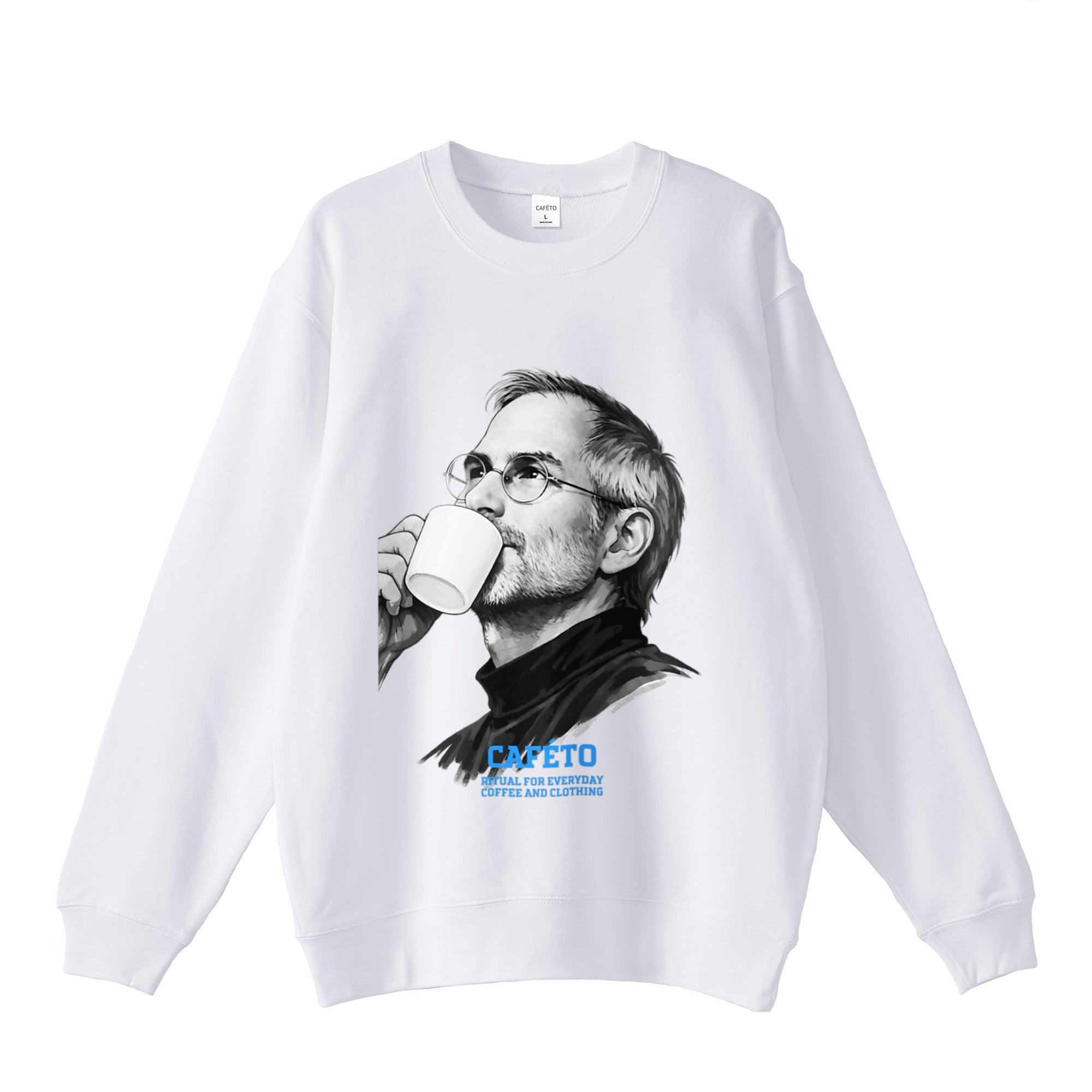 CAFÉTO SWEAT SHIRT NO5 white image